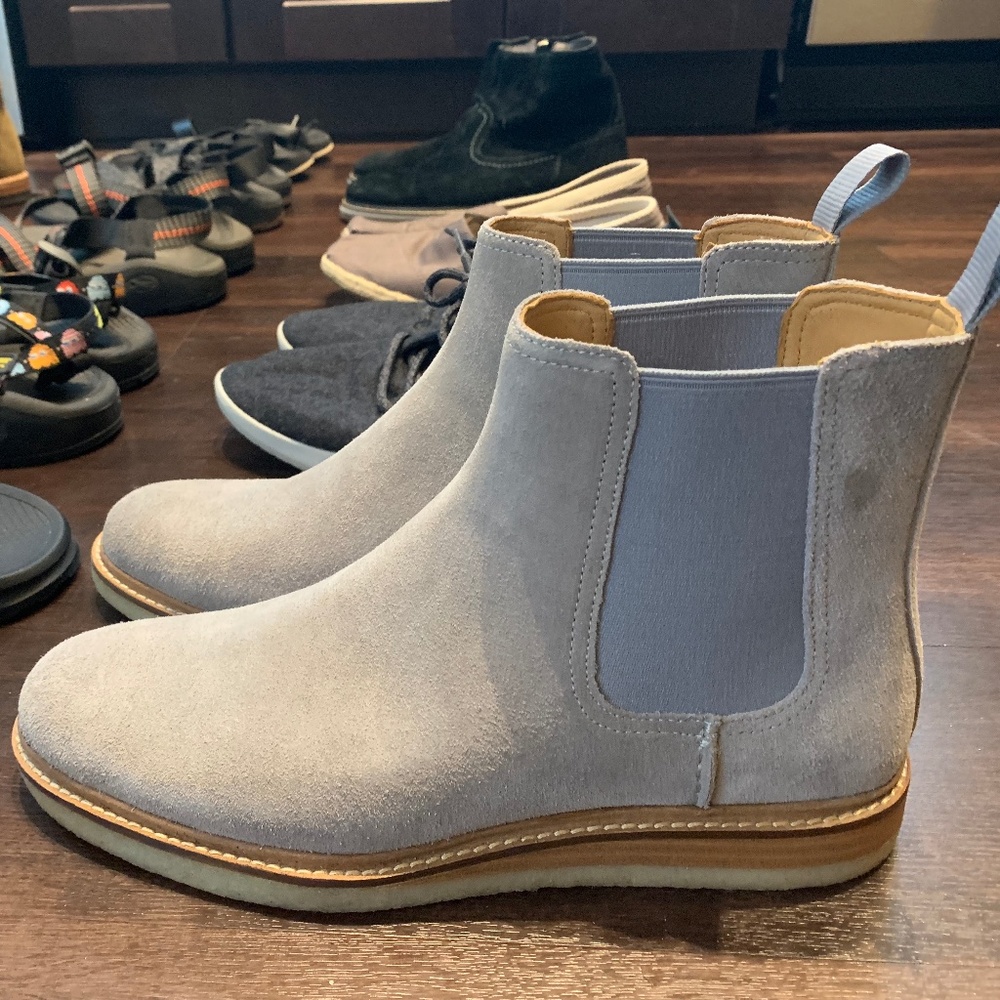 Sperry Gold Cup chelsea boots with suede upper